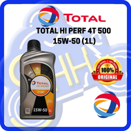 TOTAL 4T 500 HI PERF ENGINE OIL 15W 50 TOTAL 4T SPECIAL ELF ENGINE OIL TWIN TECH 20W-60  MINYAK HITA