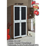 Yi Success Modern 4 Doors High Shoes Cabinet / Particle Board Shoe Rack / Kabinet Kasut Tinggi / Rak Kasut /Almari Kasut