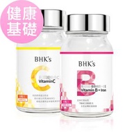 BHK's - 健康基礎組 維他命B群+鐵錠(60粒/瓶)+維他命C雙層錠(60粒/瓶)