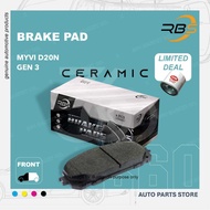 [CERAMIC] RBS Original Brake Pad Myvi D20N 2018 Gen 3 Brek Perodua Daihatsu 04465-BZ230 04465-20R01