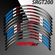 TOPnew For For Aprilia SRGT200 SR GT 200 Motorcycle Wheel Rim Sticker Reflective Hub Stripe Tape Acc