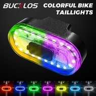 BUCKLOS Bike Tail Light Rechargeable Light for Bike Waterproof Road Bike Light MTB Signal Light