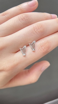 豎琴造形小耳環