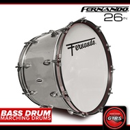 Fernando Marching Bass Drum with Drum Mallet and Straps - 26 inches