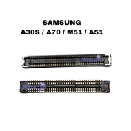 CONECTOR SAMSUNG A30S A307F MAINBOARD SOCKET/ - A70 A705F - M51 M51F - A51 A515F