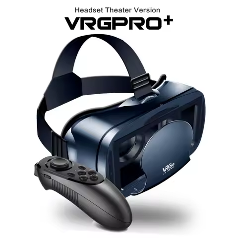 3D VR Headset Box Virtual Reality Helmet with Remote Control Smart Viar Goggles Devices For 5-7inch 
