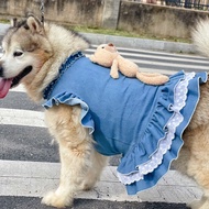 Cute Bear Denim Dress Dog Clothes Puppy Clothes Cat Clothes Pet Clothes Dog Dress Puppy Dog Dress Ca