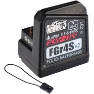 Goolsky Flysky FGR4S V2 Receiver, 2.4Ghz 4 Channel AFHDS 3 Built-in Single Antenna Bidirectional PWM