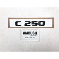 Mercedes Benz C250 Logo Emblem Matte Black Badge AMG C Class C 250 BiTurbo Matt black