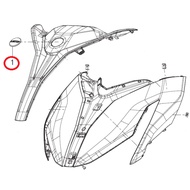 100% ORIGINAL QJ MOTOR AX200S SHROUD HARD MARK LOGO // 05523P410000 100% ORIGINAL QJ MOTOR AX200S