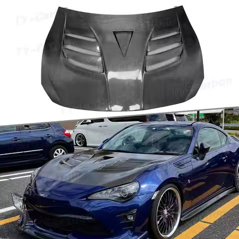 Carbon Fiber VRS Style Hood Bonnet Cover Fit for Toyota GT86 FT86 ZN6 FRS BRZ ZC6 2012-2019 Car Vent