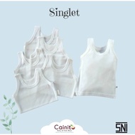 PUTIH Cainito | White Children's Singlet (3pc)