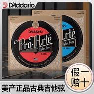D'Addario D'Addario Classical Guitar Strings American Production Genuine Products a Set of 6 Strings