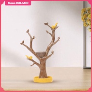 Moon ISILAND Resin Tree Hanging Jewelry Key Organizer Ring Earrings Holder 12.5x22x33.5cm Multipurpo