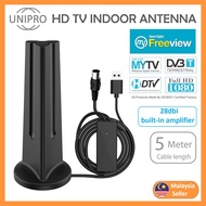 Unipro UNP-03 My Freeview 1080P DVB-T2 Digital Indoor/Outdoor Antenna With 28 Dbi Amplifier Booster