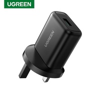 【With Free 1.5M Type c Cable】UGREEN 18W QC3.0 Fast Charging USB Wall Charger with 100cm 3A Type C Ca