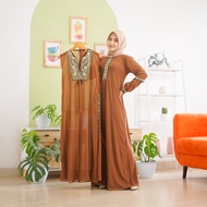Abiyyuco TA9016 | Gamis Abaya Turkey Two Pieces Inner dan Outer Turki Busui Rompi Terpisah Turky Hi