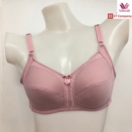 Wacoal Basic Bra สีชมพู (WR) รุ่น WB9M34 (WB9M24 เก่า) ไม่มีโครง Wireless Bra เต็มคัพ เก็บทรง เสริมฟ