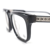 狀況極佳：Chrome Hearts Ambidixtrous 925 CH Plus Wellington 眼鏡，黑色，53□21-151，日本製造，重量 43.72 克，男款。