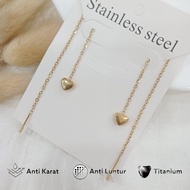 Anting Wanita Bahan Titanium Anti Karat Asli Original Model 05
