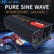 JUXING Pure Sine Wave 4000W Power Inverter DC12V to AC230V With Universal AC Socket for Car Home Eme