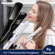 【CC】 2 In 1 Hair Curler Iron Styling Tools Flat Straighten Straightening Irons