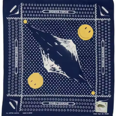 2025 KAPITAL Retro Fuji Mountain Reflection Scarf WJ09