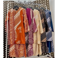 Leia Batik (Kurung Moden Design Terkini) Baju Harian Kain Lembut Corak Batik Cantik Sesuai untuk sem