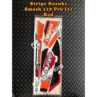 Stripe/ sticker cover set Suzuki Smash 110 Pro (1) [RED] OEM