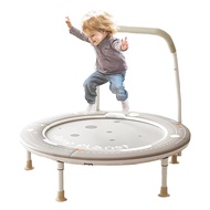 ⚡HOT SALE⚡ 36\" Foldable Kids Trampoline Indoor Toddler Fitness Jumping Trampoline Adjustable Upgraded Armrests Baby Exercise Toys Gift
