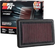 K&N engine air filter, washable and reusable: 2017-2019 Hyundai/Kia L3/L4 (Elanta, i30, Kona, Velost