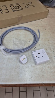 13A to 15A socket extension cable set - 3 meters
