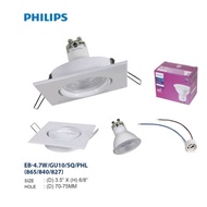 PHILIPS 4.7W LED GU10 EYEBALL KIT ROUND/SQUARE - 865 840 827