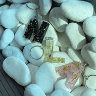 [PRE ORDER KEYCHAIN] [A-F] Crystal Resin Alphabet Keychain