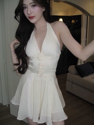 Rene_club - Daphné minidress มินิเดรสดอกไม้