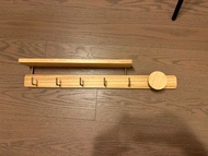 70cm 置物衣帽架 實木