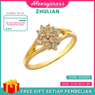 [RG5003] Cincin RINGKAS ZHULIAN Gold Plated Ring Jewellery Cincin Zhulian Original Zhulian Ring