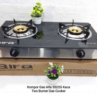 Kompor aifa Model 5522G two burner gas cooker