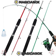 MAGICIANOK Spinning Rod, 1.0m Length 107g Lure Weight Fishing Rod, High Quality Carbon 2 Sections Tr