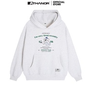 ATHANOR Cotton Hoodie Oversize Unisex Pepper Gray Model HD SLEEP 86