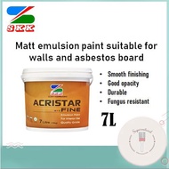 SKK Cat Kapur Emulsion Paint 7L Putih | Super White 12000 Acristar Fine Interior Wall Paint Ceiling Paint