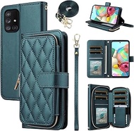 Argyle Wallet Case for Samsung Galaxy A51 5G/A 51 5G UW Verizon with Wrist Strap Shoulder Strap, Car