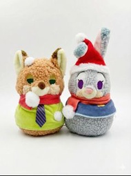 聖誕版Zootopia Judy and Nick公仔