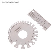 Springevengrace 0-36 Round AWG SWG Wire Gauge Thiness Ruler Gauge Diameter Stainless Steel Measurer 