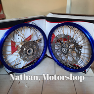 VELG VELG SATRIA FU VELG FU SEPASANG ROSSI RING 17 PLUS PIRINGAN SEPASANG