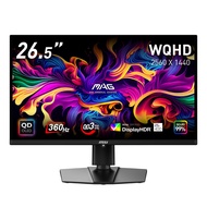 MSI QD-有機EL ゲーミングモニター MAG 271QPX QD-OLED 26.5インチ/WQHD/QD-OLEDパネル/360Hz/0.03ms(GTG)/ハードウェアブルーライトカット/D