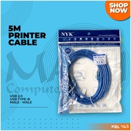 USB Type-A Male To Type-B Cable 5M USB Printer Cable