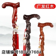 Rosewood Crutches Walking Stick for the Elderly Faucet Crutches Root Carving Gentleman Walking Stick Elderly Crutches Non-Slip Men's and Women's Solid Wood Crutches