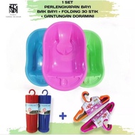 【AFLS】 1 Satu set Peralatan Mandi Bayi / Bak Mandi Bayi / Baby Bathub Perlengkapan