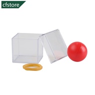 CFSTORE Magic Tricks Funny Clear Box Ball Through Box Magician Close Up Illusions Gimmick Mentalism 